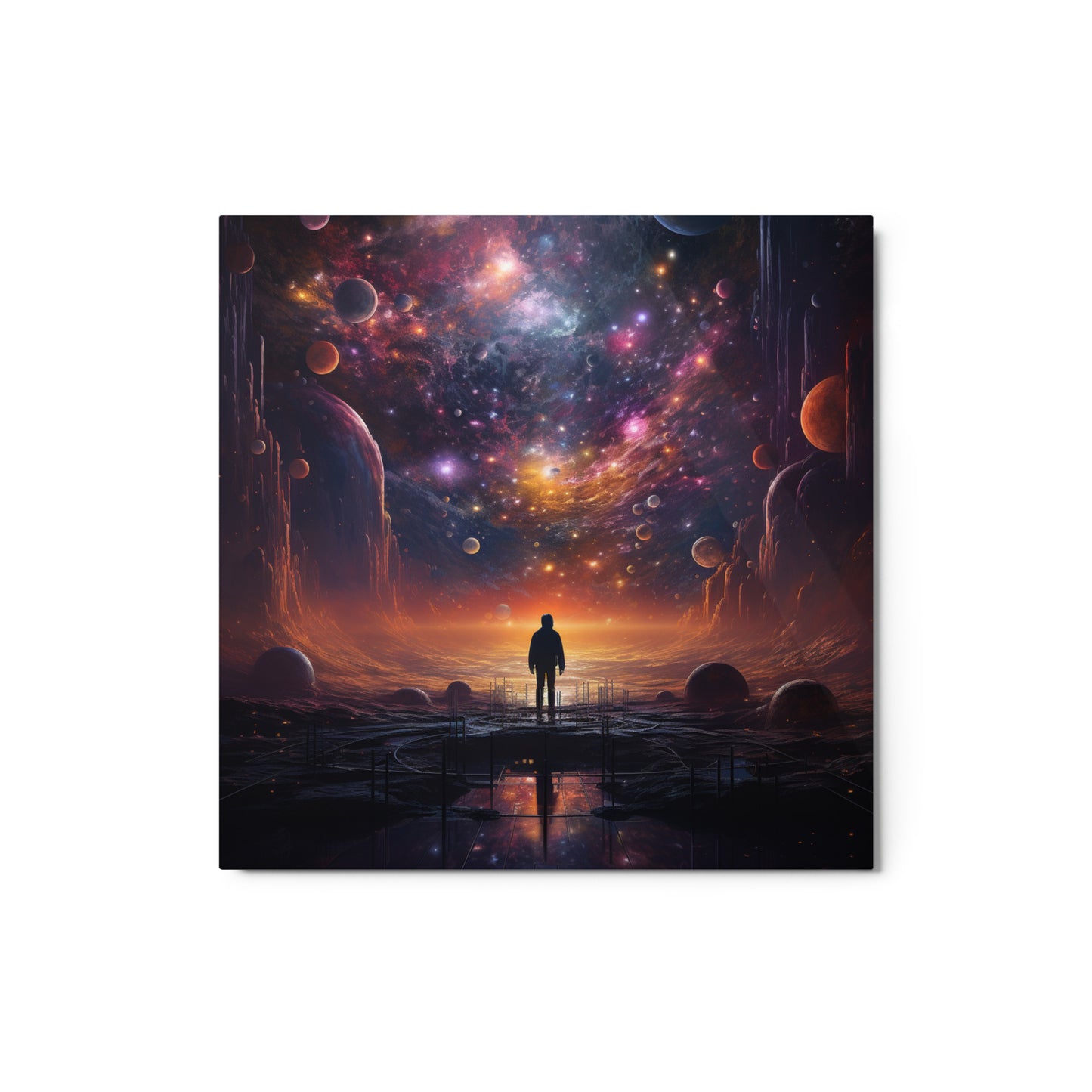 Nebula Nights: Beyond the Void Metal Print