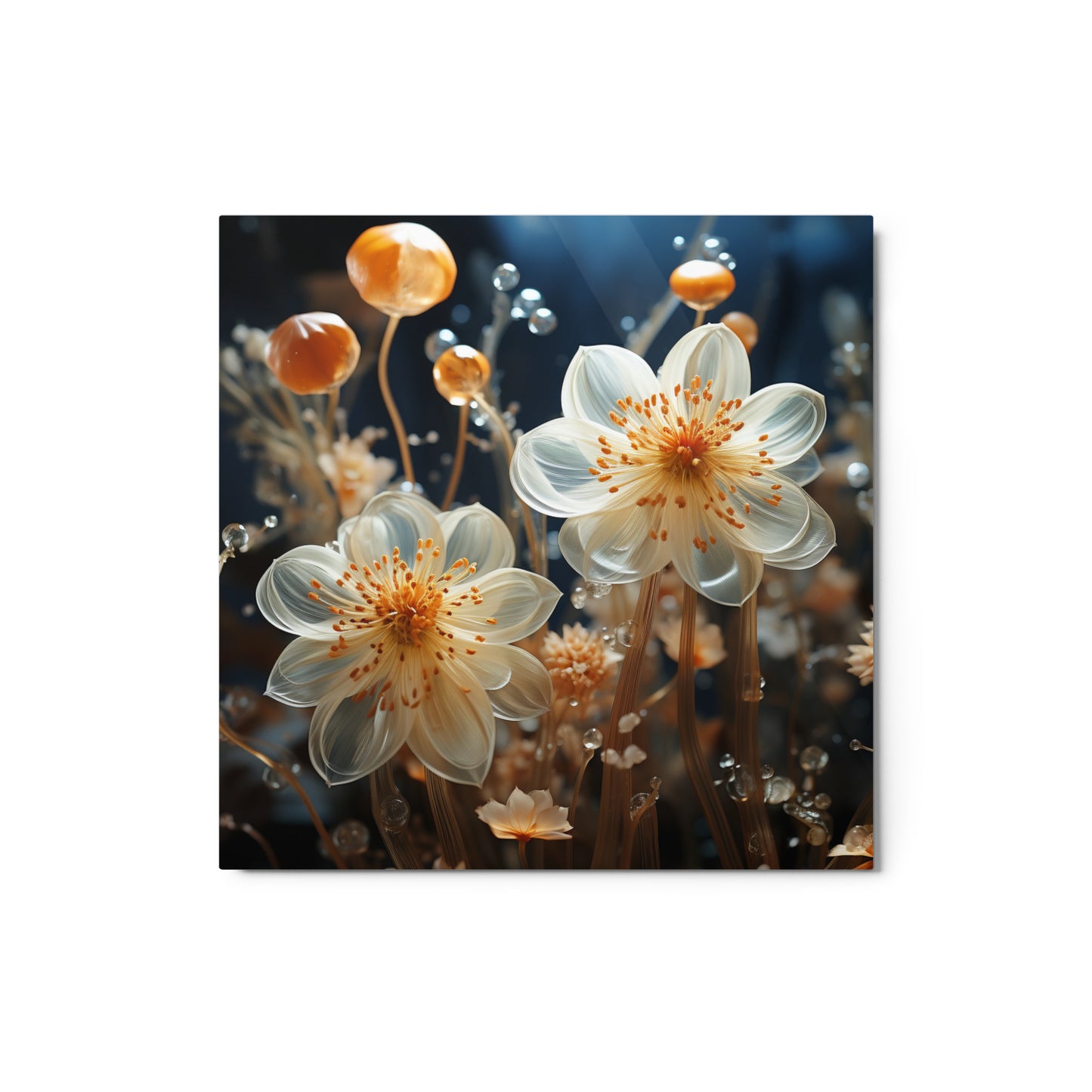 Transient Garden: Unveiled Metal Print