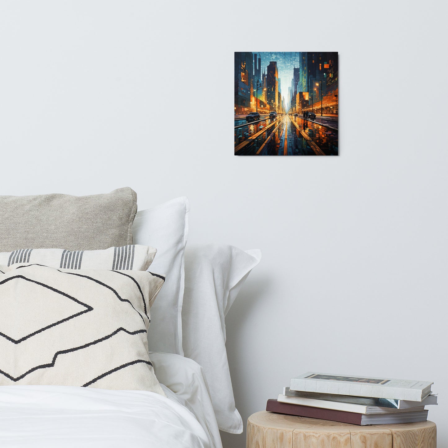 Tales of Pixel Metropolis Metal Print