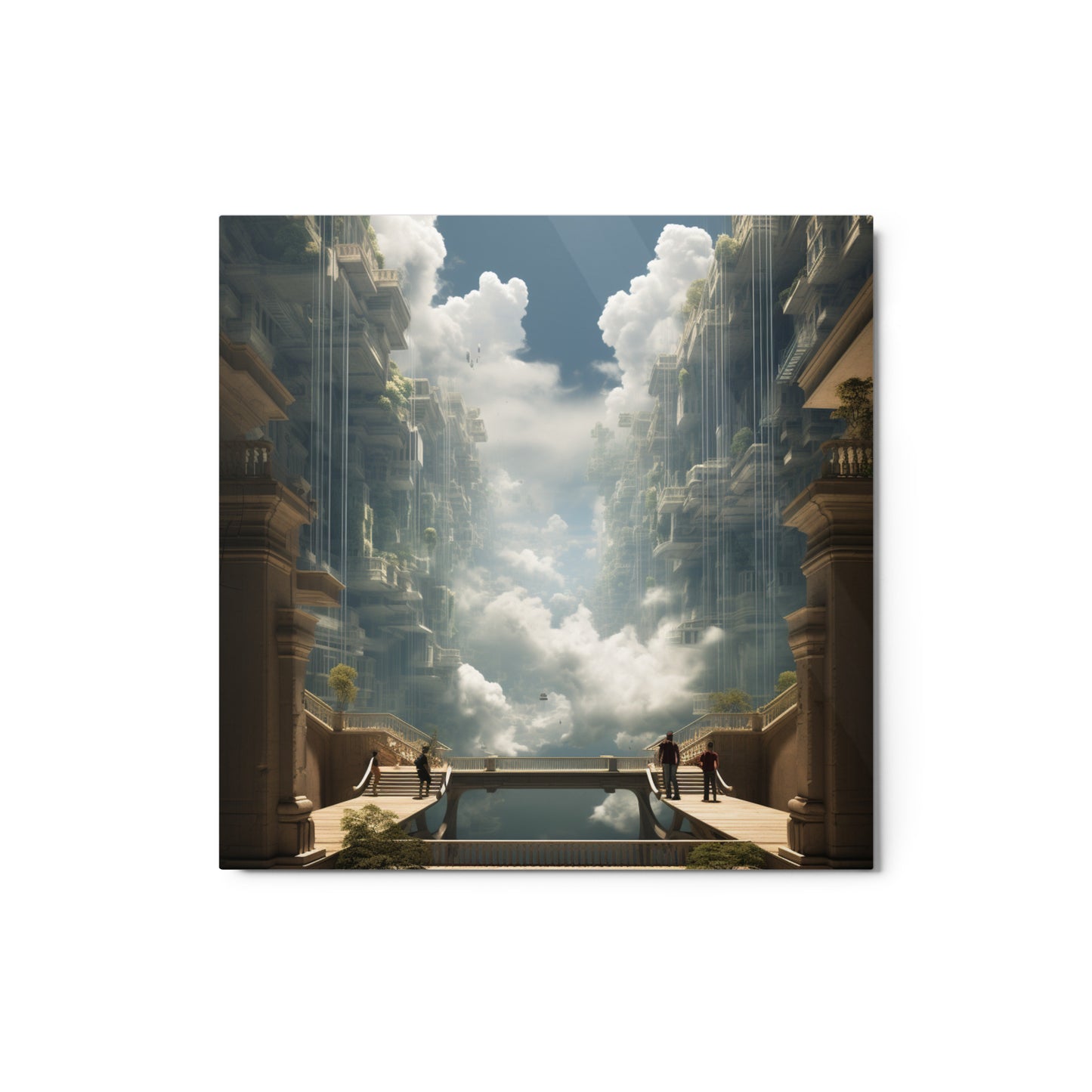 Urban Mirage: Reality Reimagined Metal Print