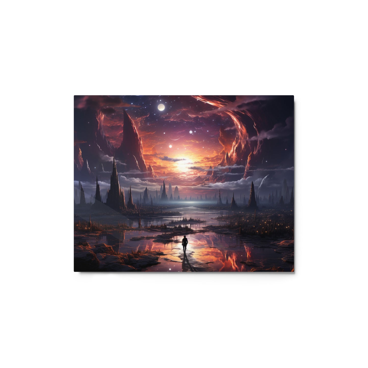 Nebula Nights: Horizons Metal Print