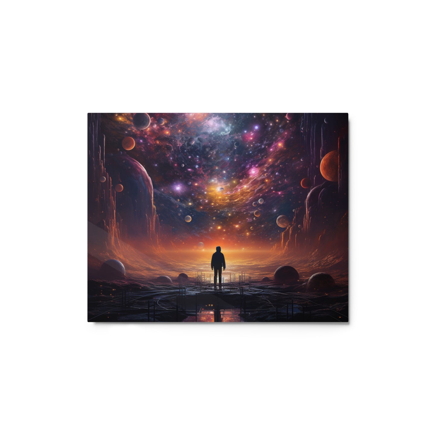 Nebula Nights: Beyond the Void Metal Print