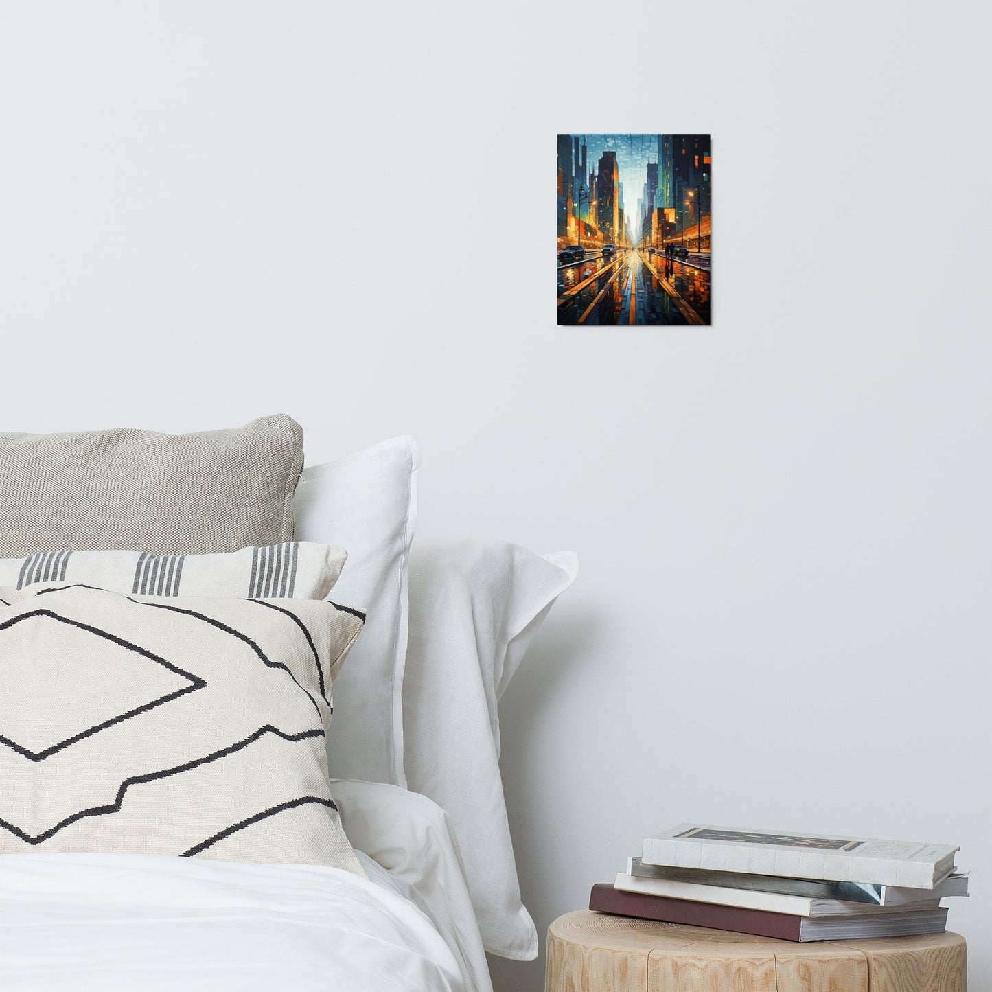 Tales of Pixel Metropolis Metal Print