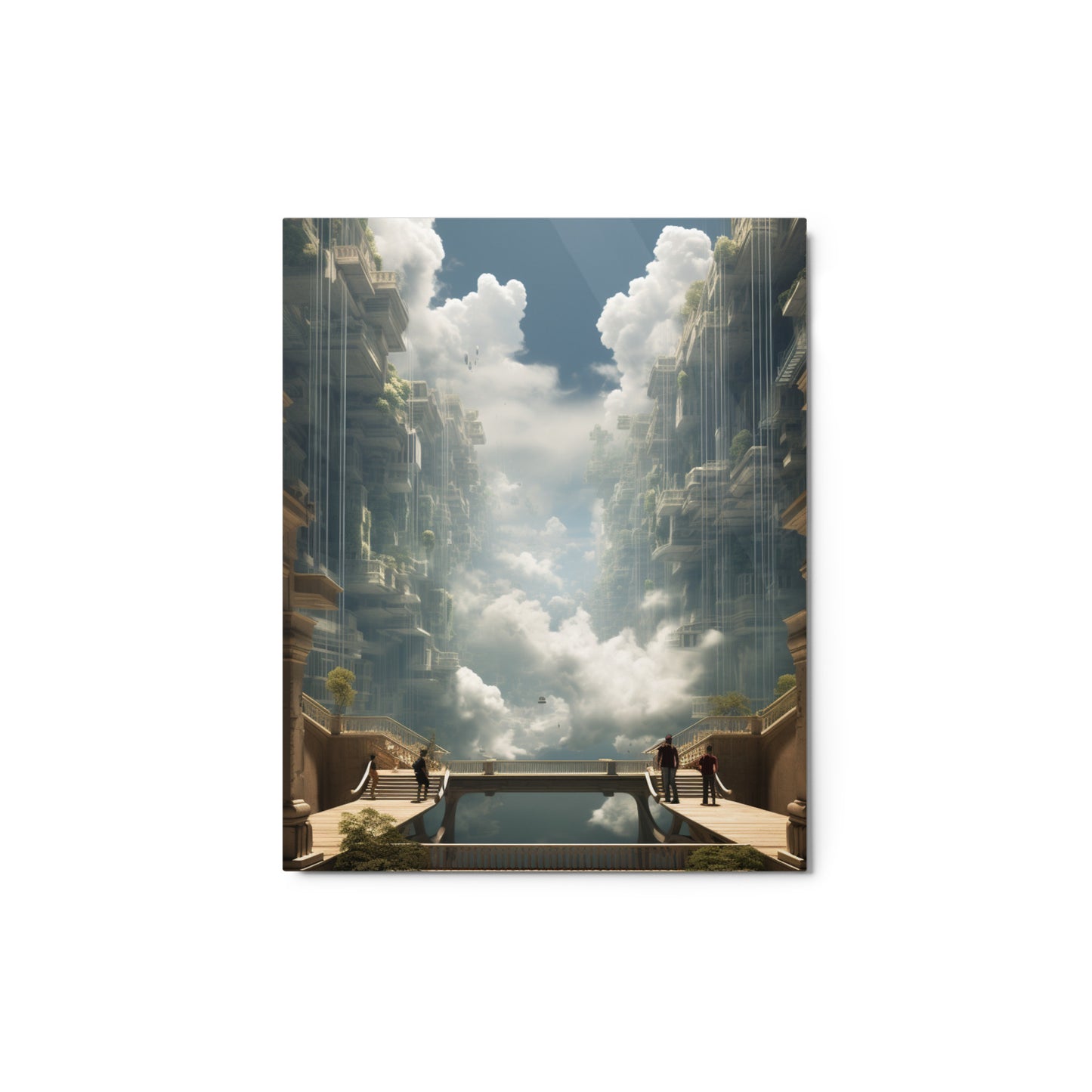Urban Mirage: Reality Reimagined Metal Print
