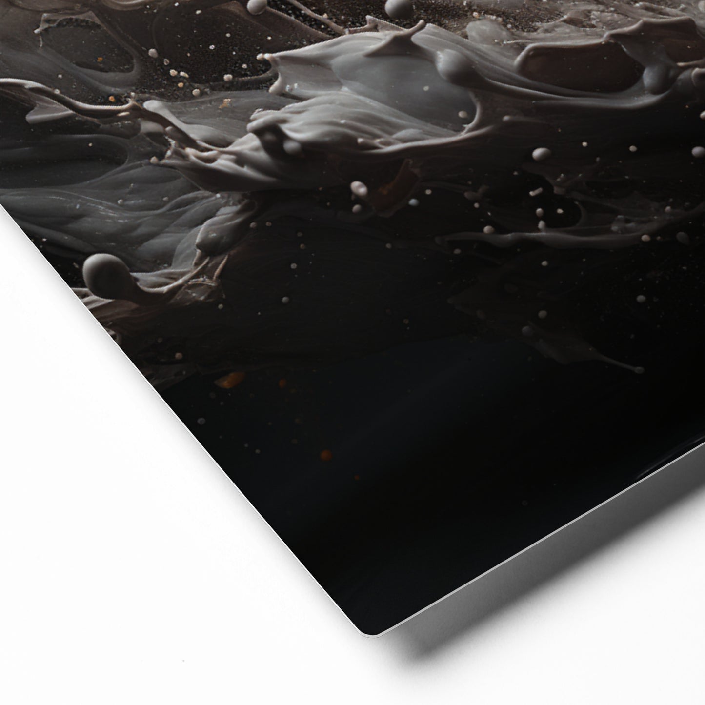 Monochrome Fusion: Flourish Metal Print