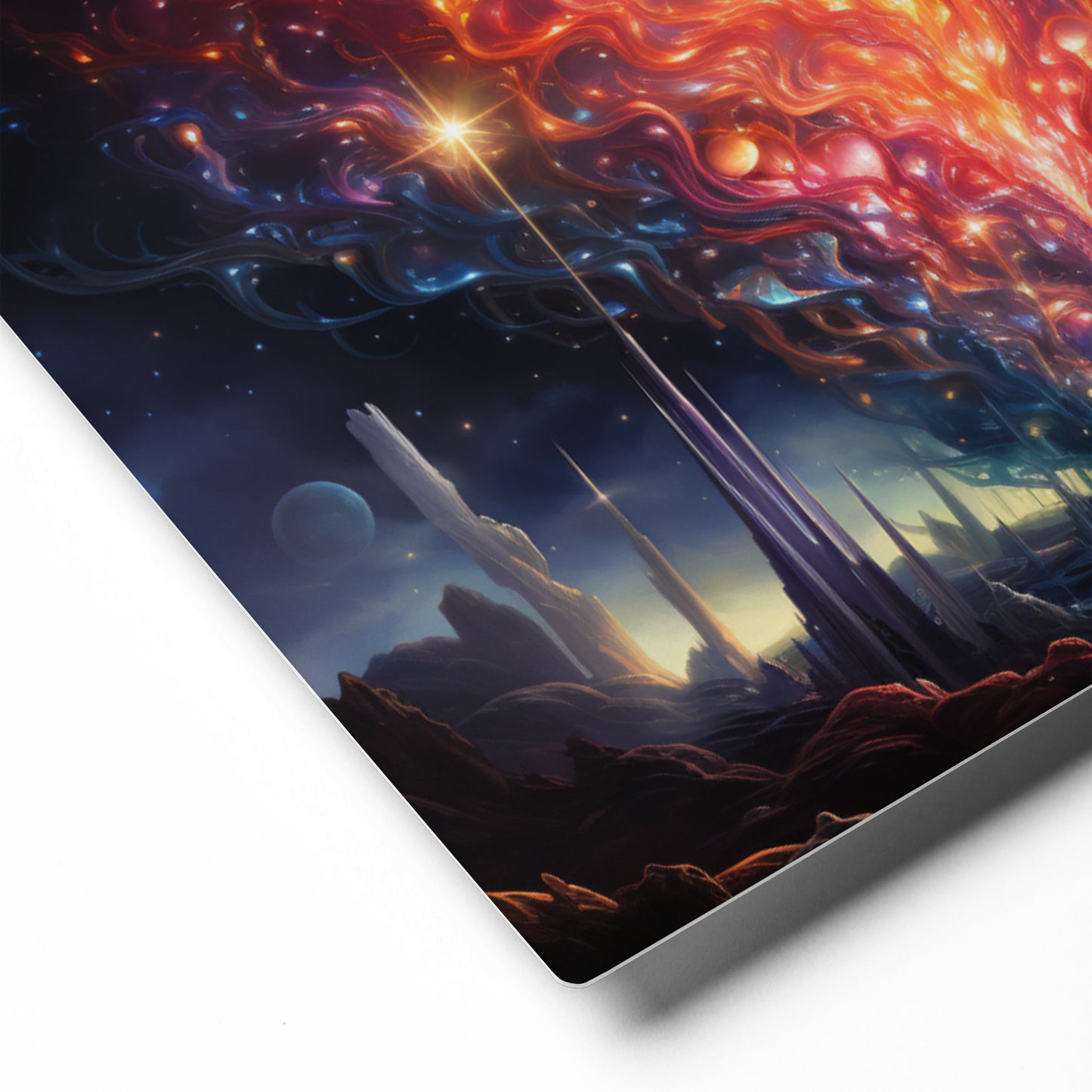 Nebula Whispers: Infinite Tapestry Metal Print