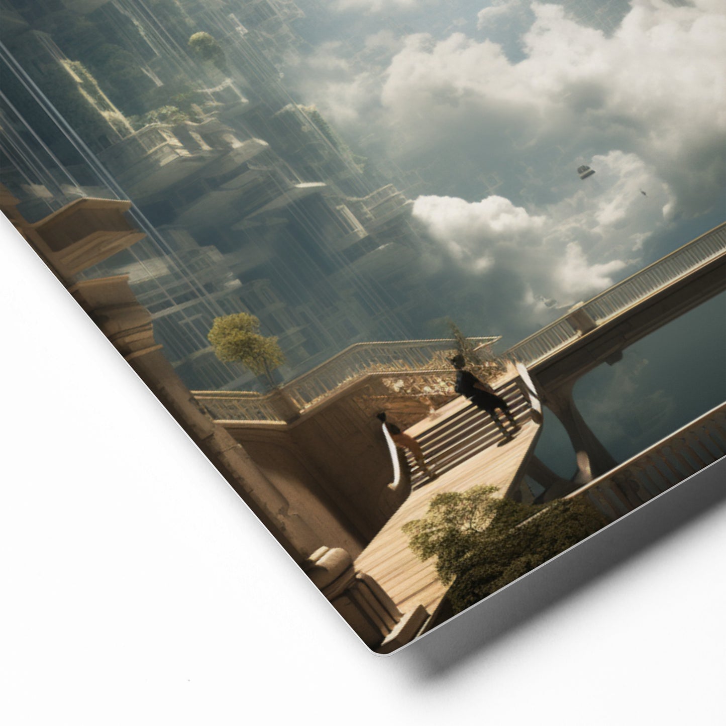 Urban Mirage: Reality Reimagined Metal Print