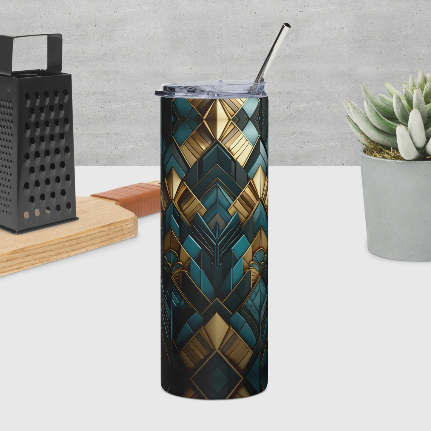 Vintage Mosaic Stainless steel tumbler
