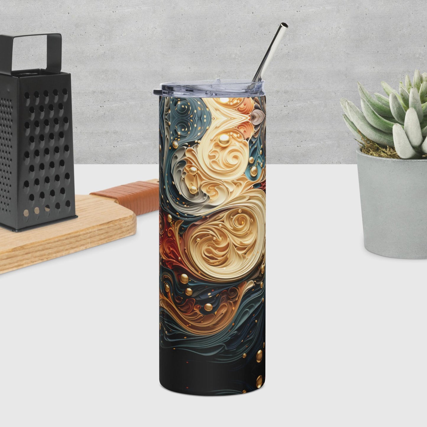 Nebulous Flow Stainless steel tumbler