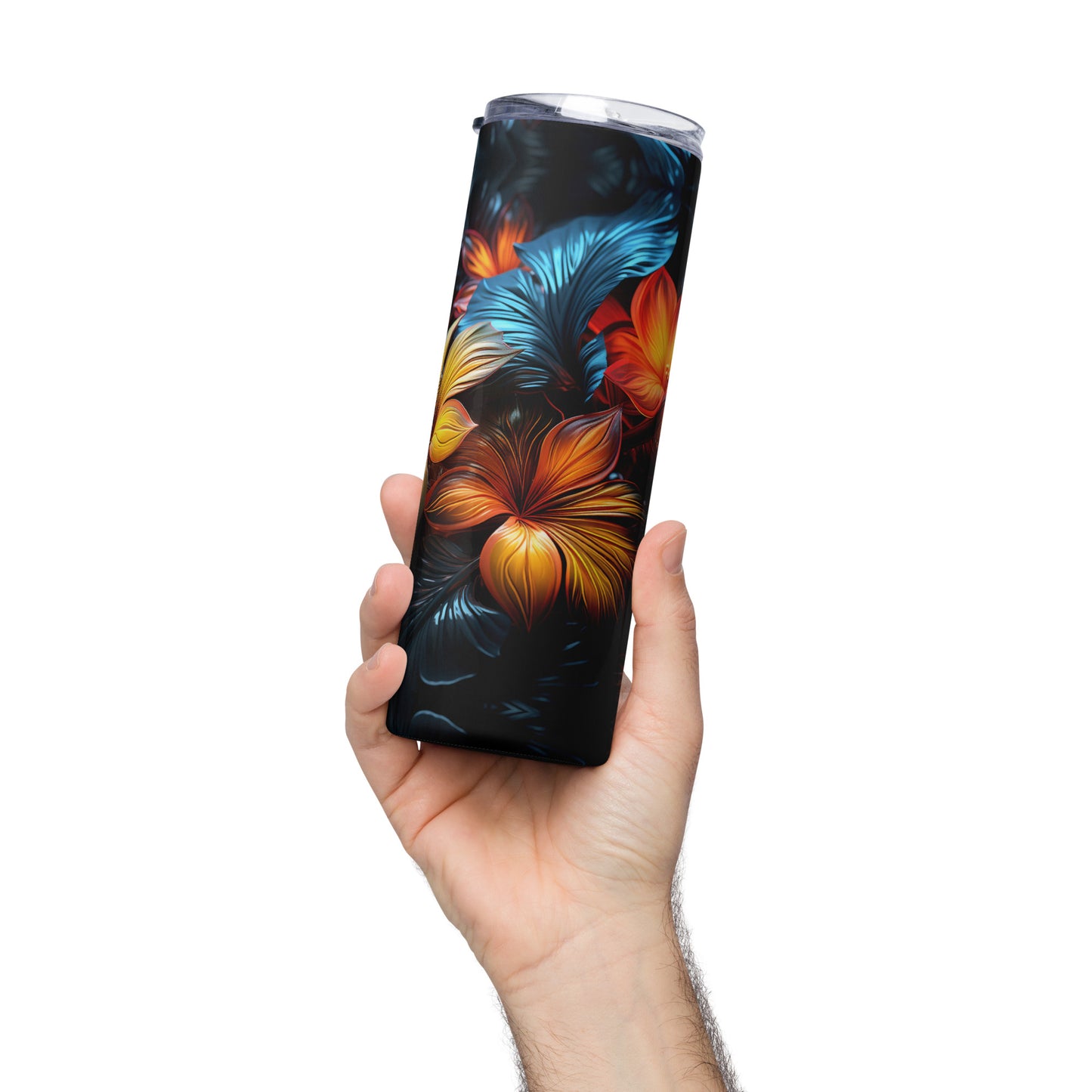 Neon Bloom Stainless steel tumbler