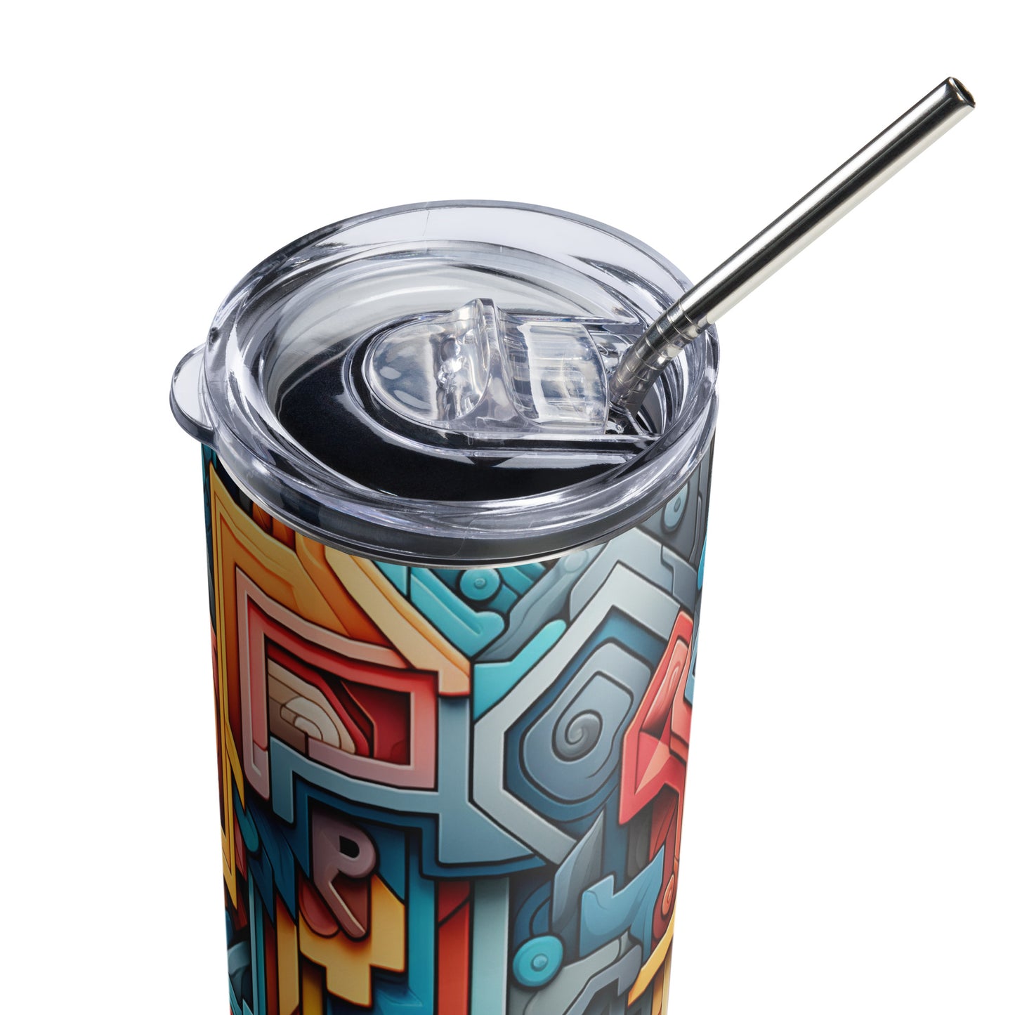 Geometric Groove Stainless steel tumbler