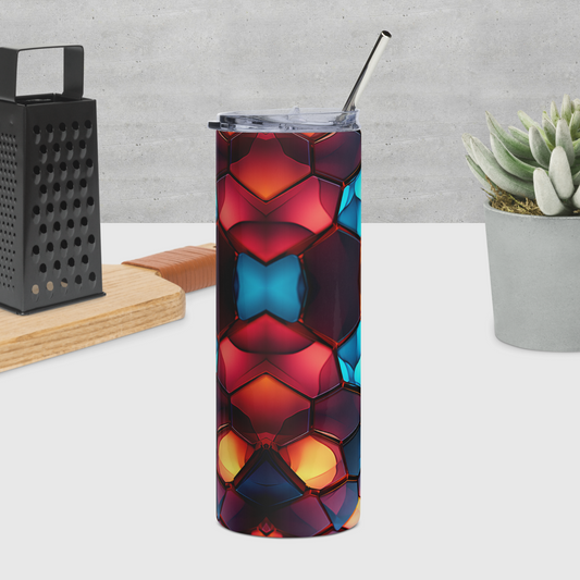 Glow Gem Tapestry Stainless steel tumbler