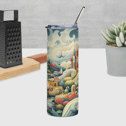 Whimsical Castle Stainless steel tumbler