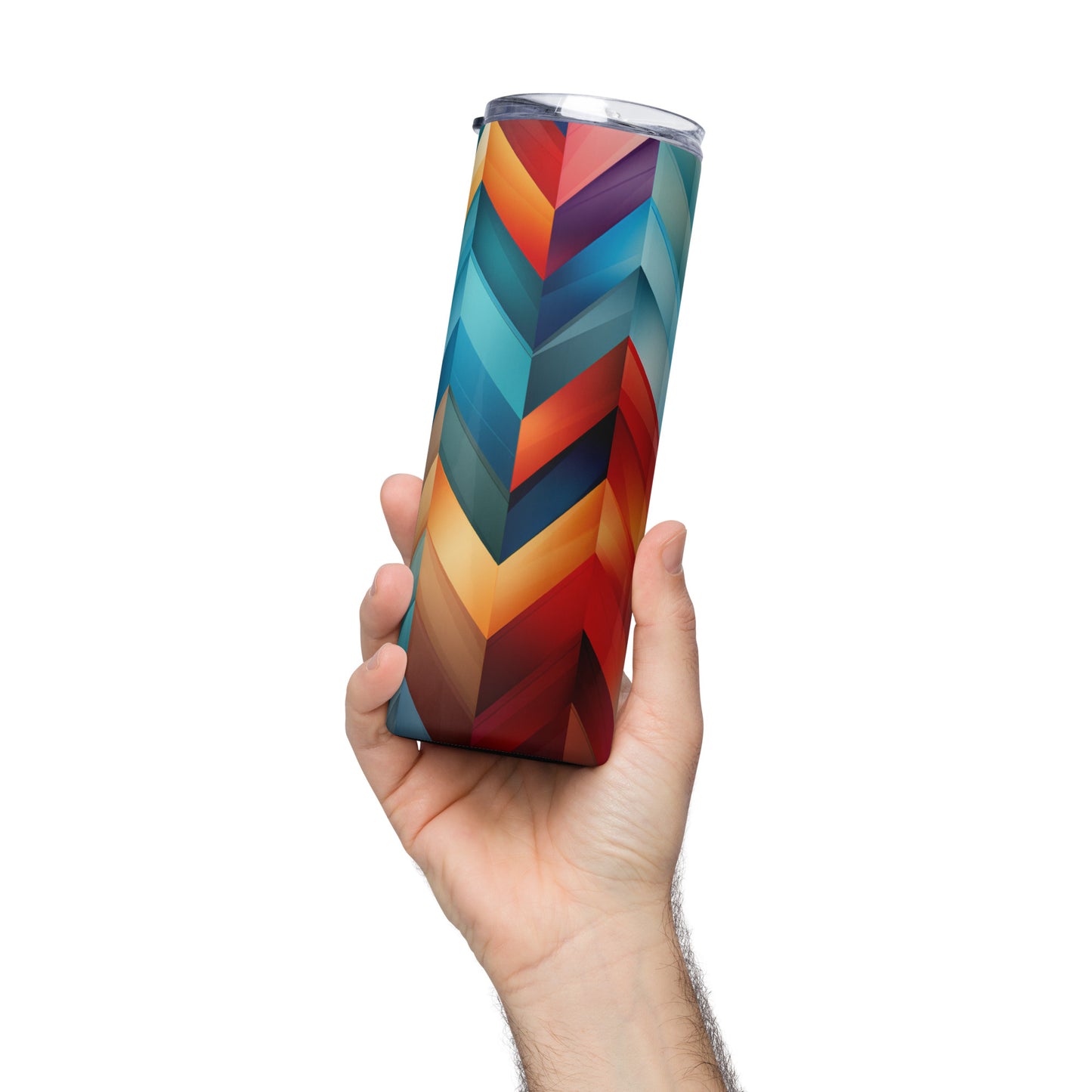 Geometric Triad Stainless steel tumbler