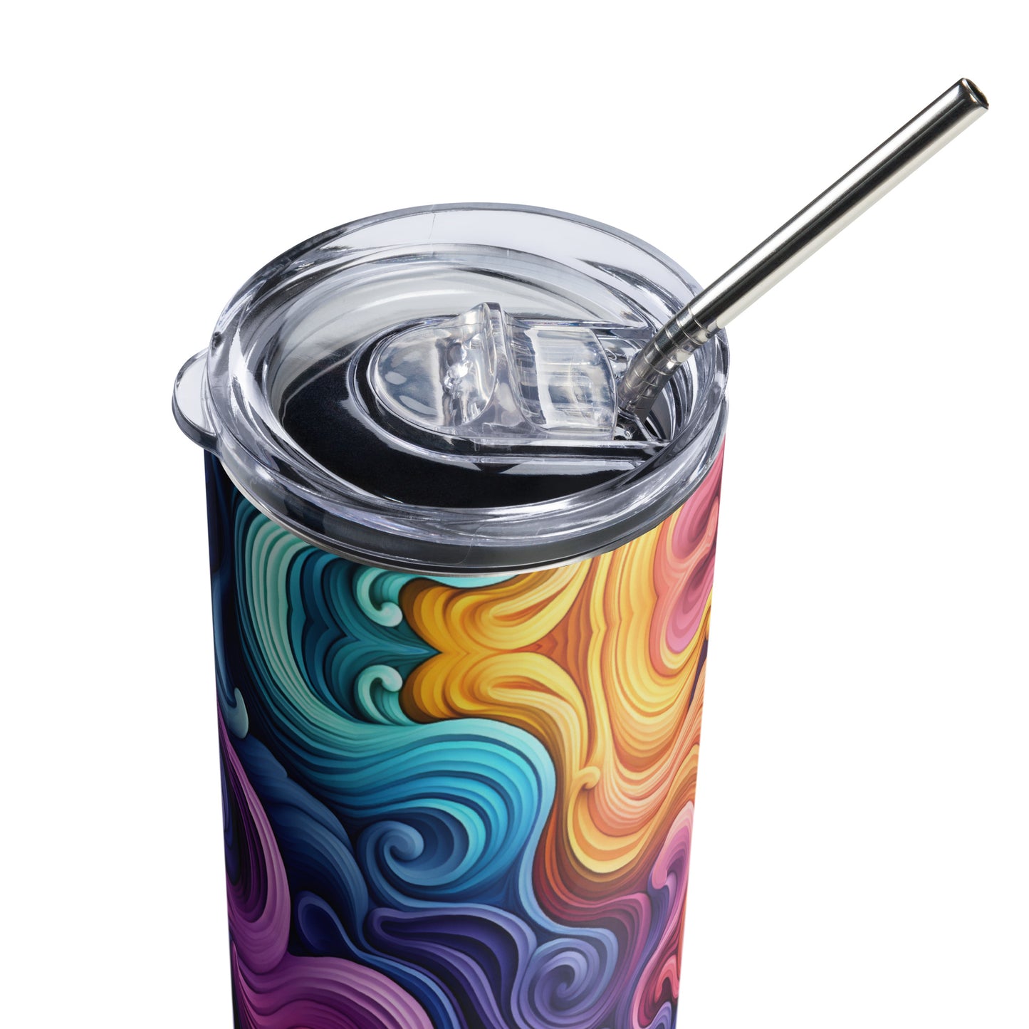 Hypnotic Monochrome Wonders Stainless steel tumbler